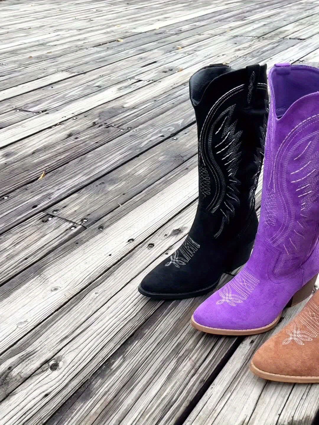 Nia | Midnight Suede Boots