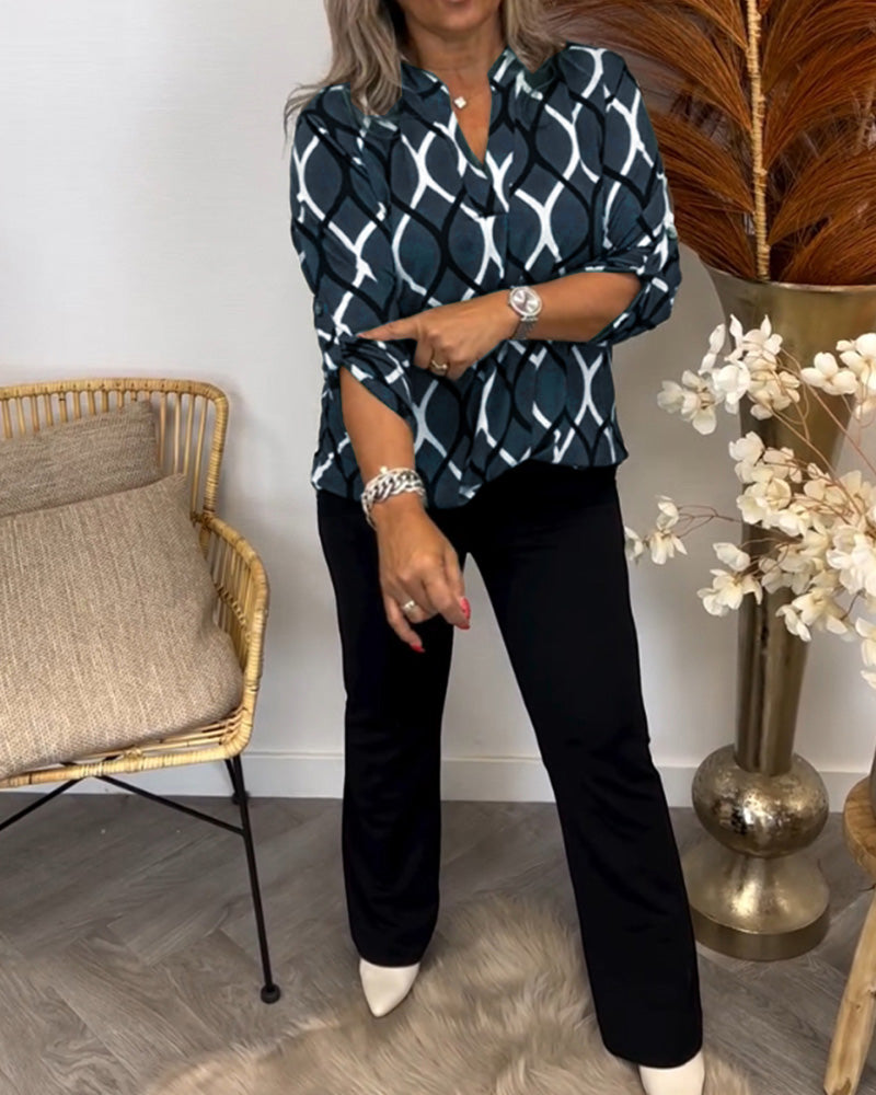 Floor – Blouse met Grafische Print