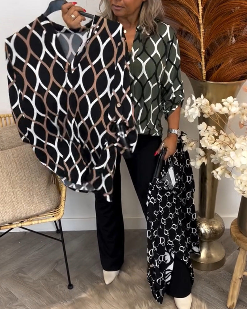 Floor – Blouse met Grafische Print