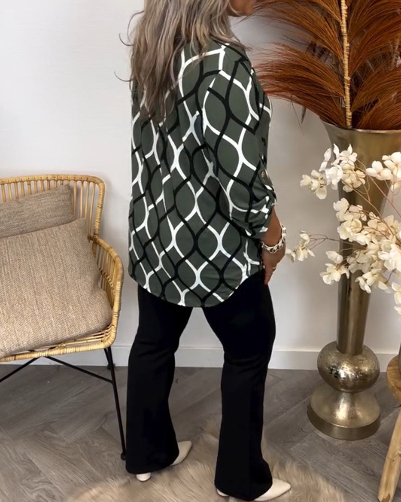Floor – Blouse met Grafische Print