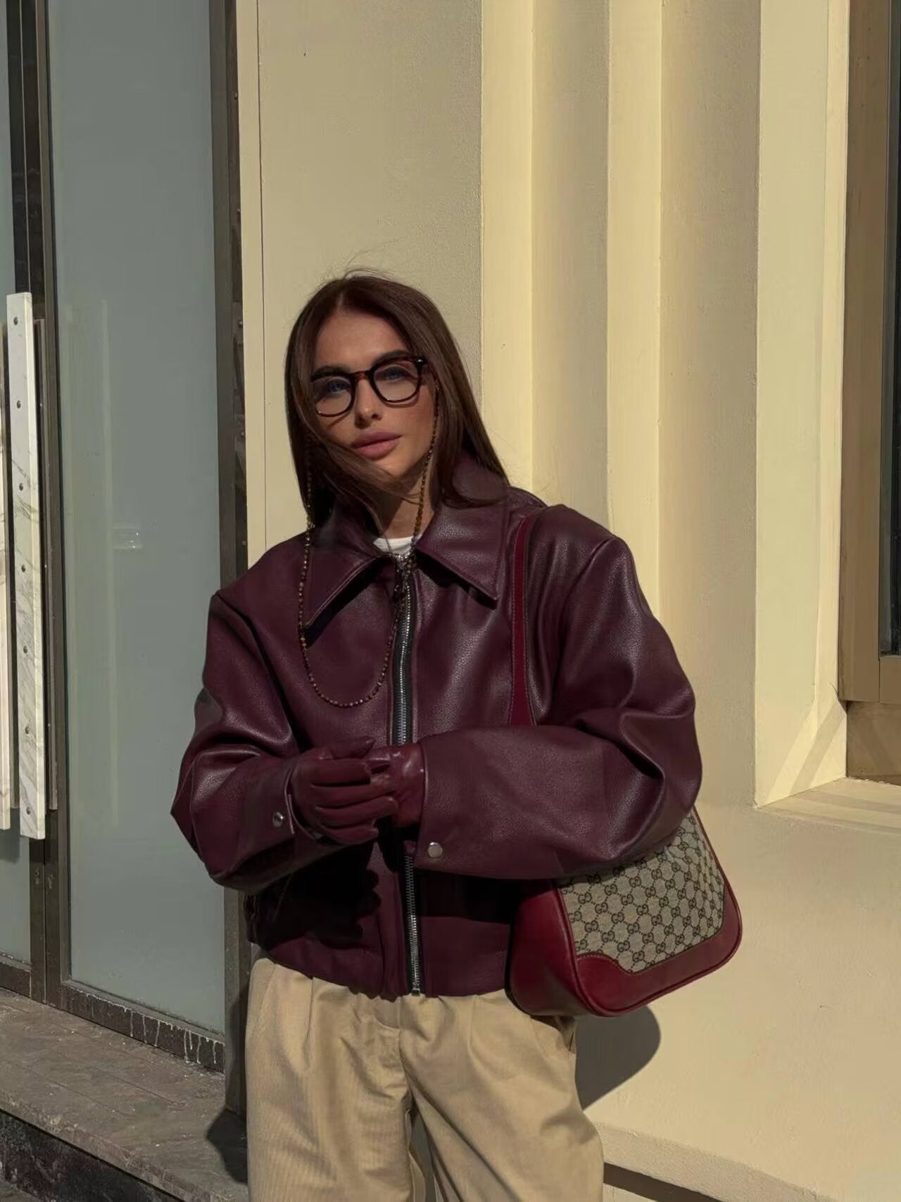 Ilse | Leren motorjack
