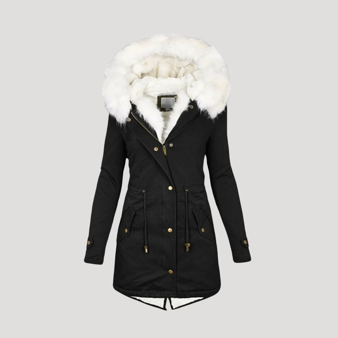 Anja Belted Fur Parka
