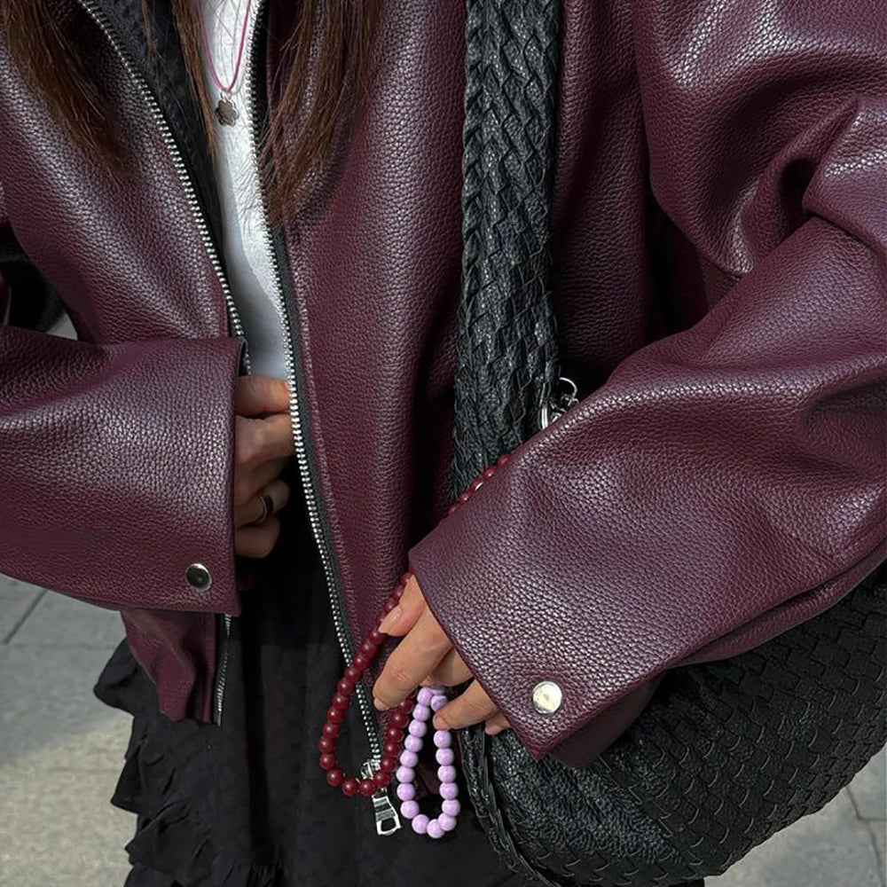 Ilse | Leren motorjack