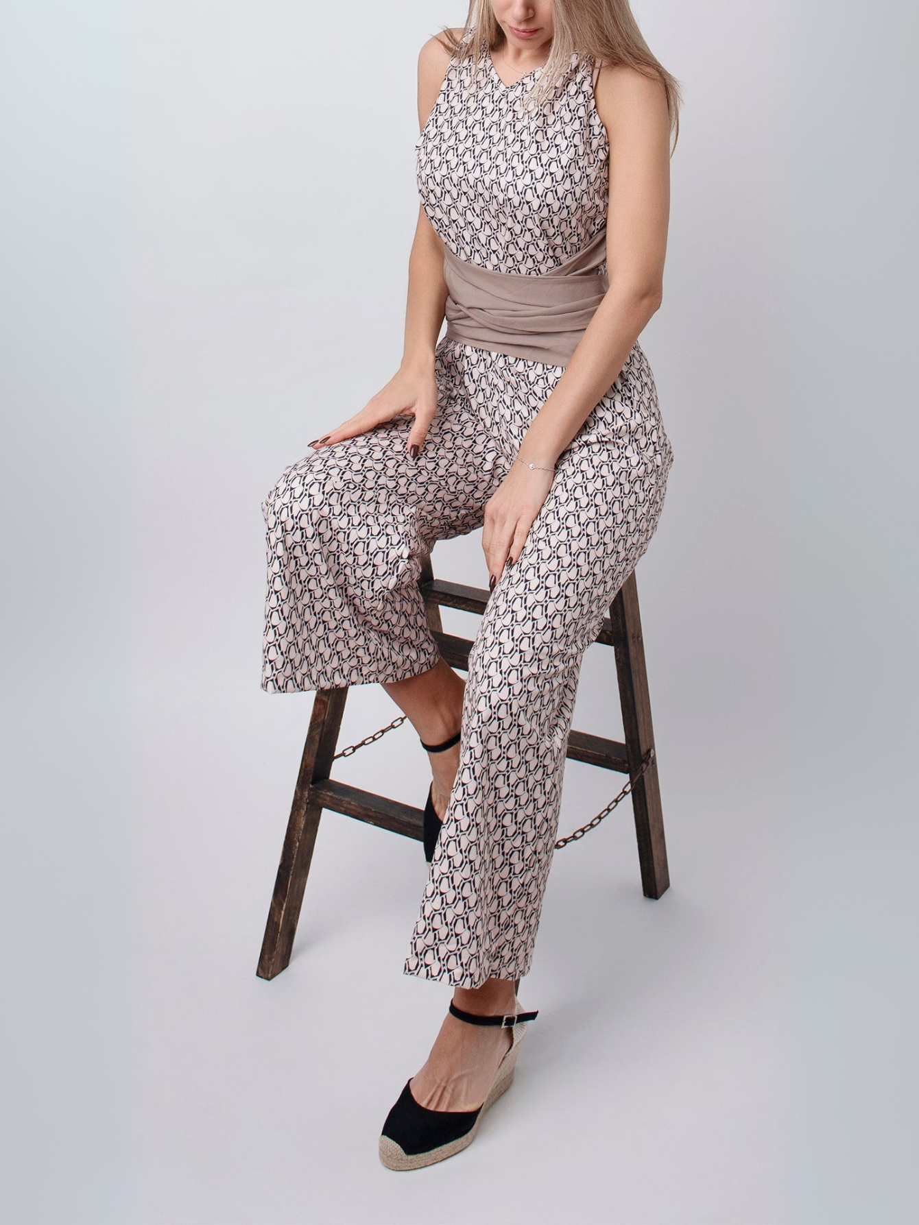 Milou | Mouwloze Jumpsuit met ronde hals