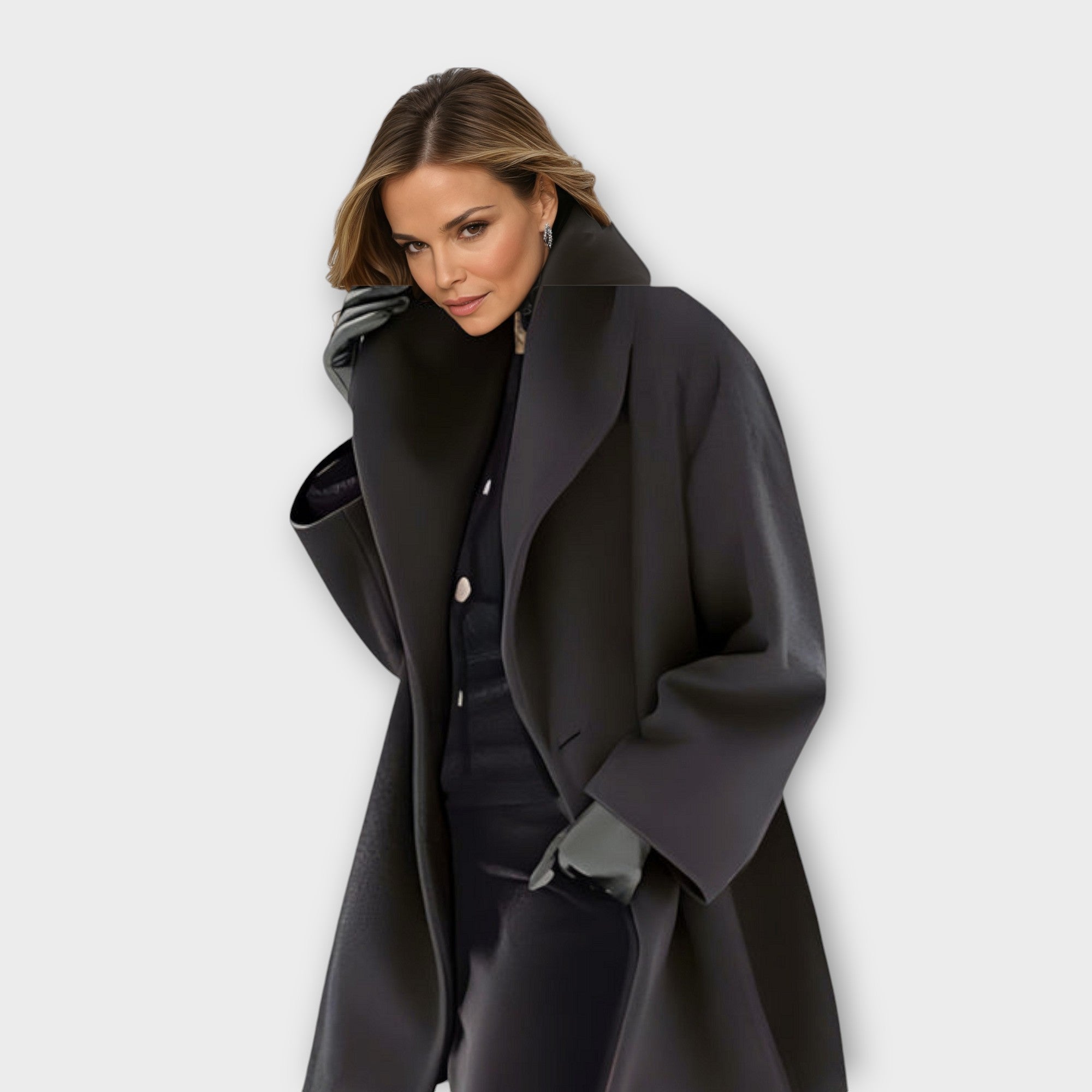 Emy | Premium Winddichte Wollen Mantel