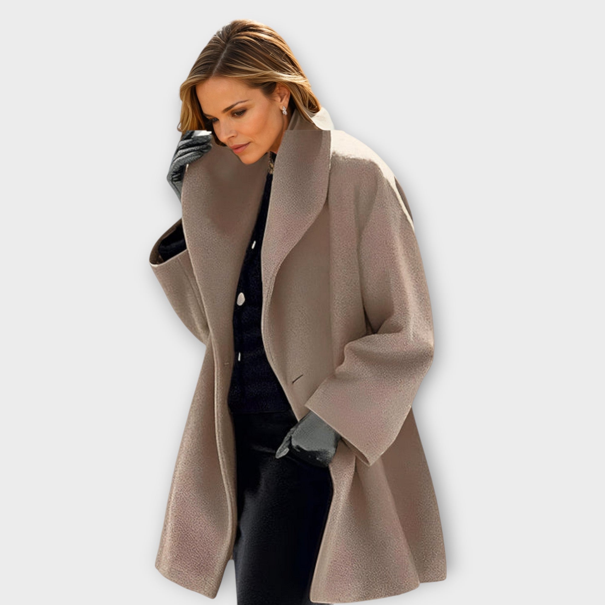Emy | Premium Winddichte Wollen Mantel