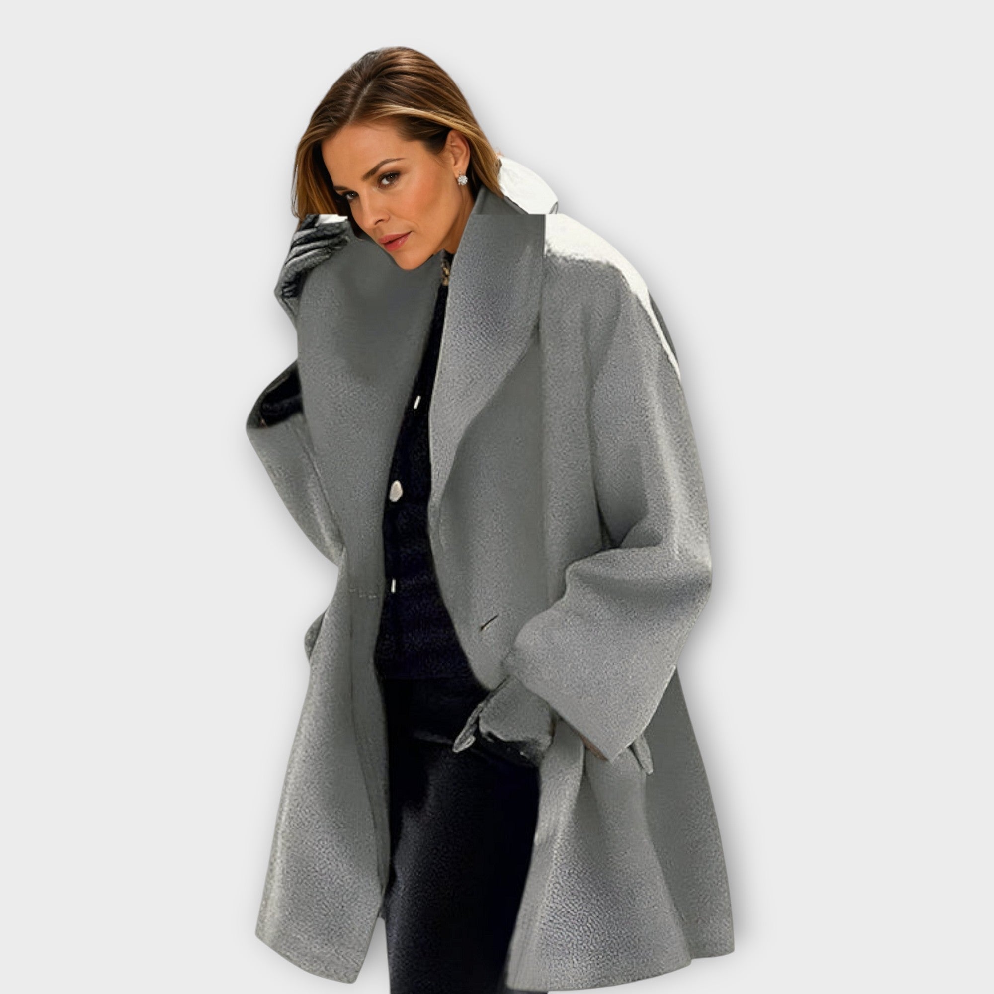 Emy | Premium Winddichte Wollen Mantel
