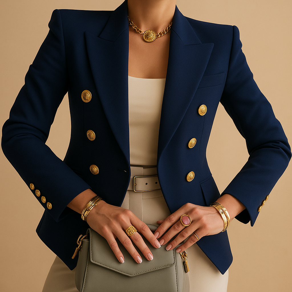 Elegante lange blazer voor dames | Lavida
