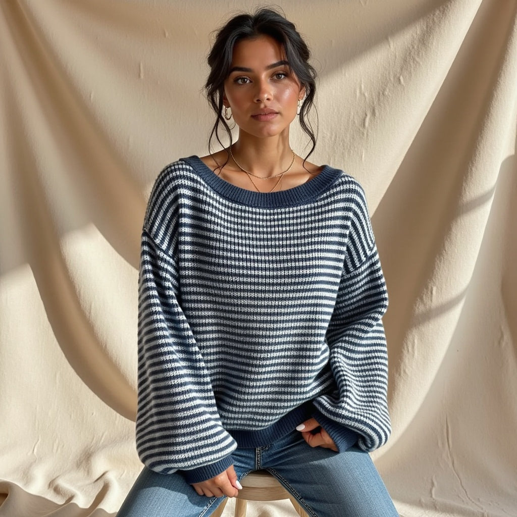 Mathilde | Gebreide Off-Shoulder Top