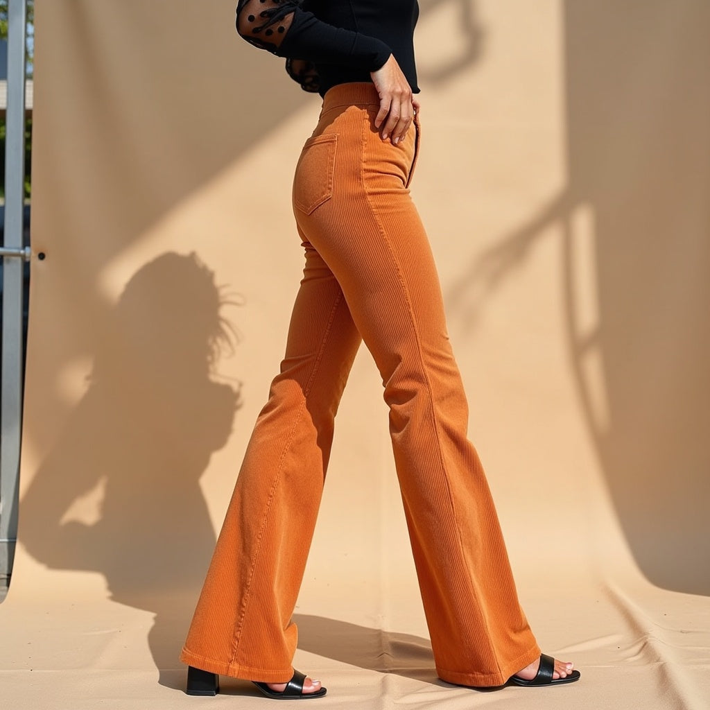 Jacquelin | Corduroy Flared Broek