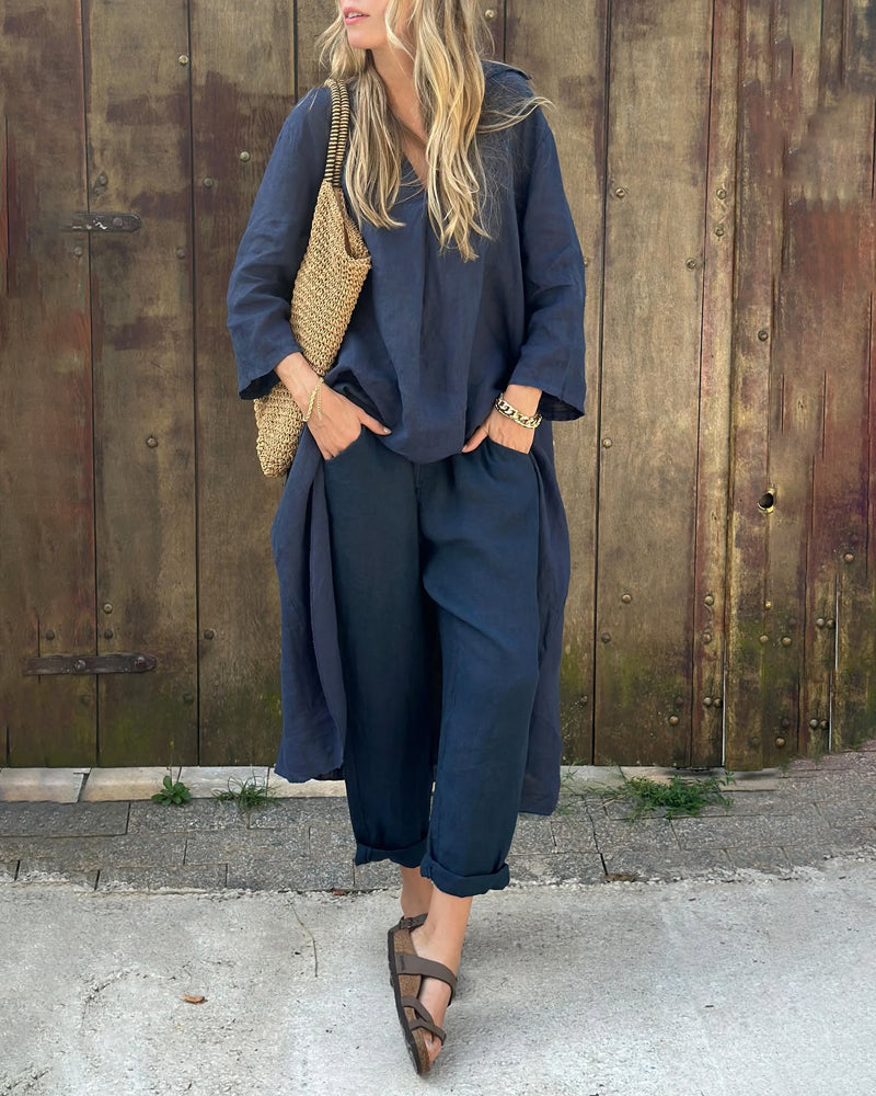 Helena | Luchtige linnen set