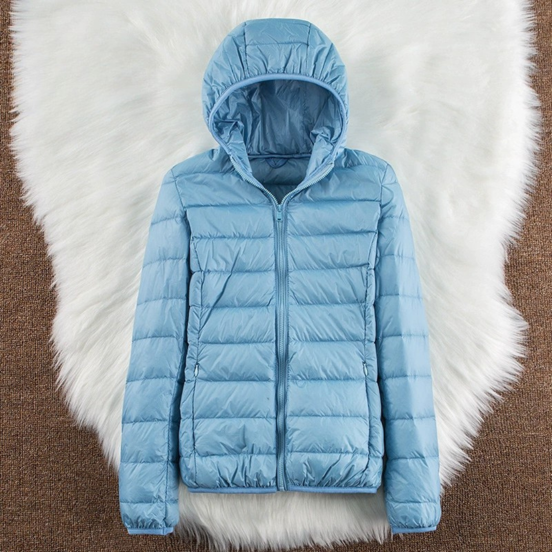 Elara Gevoerde Tussenjas | Babyblauw