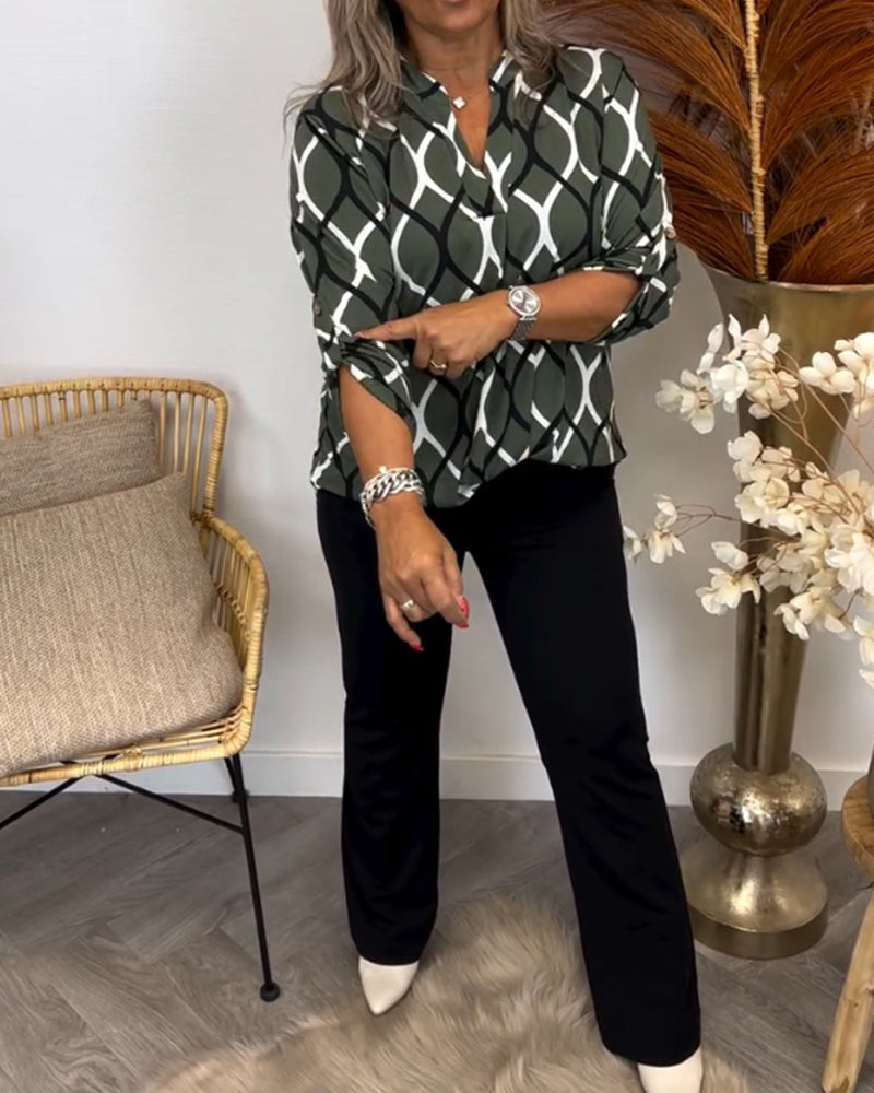 Floor – Blouse met Grafische Print