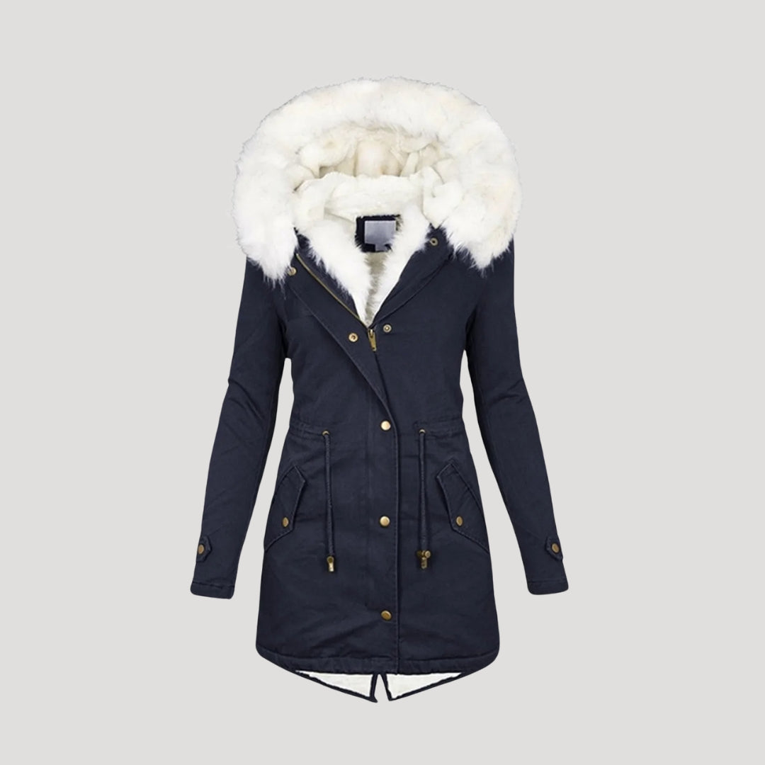 Anja Belted Fur Parka