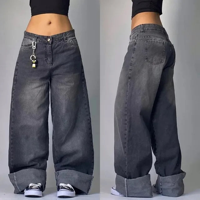 Maud - Retro Baggy Cargo Jeans