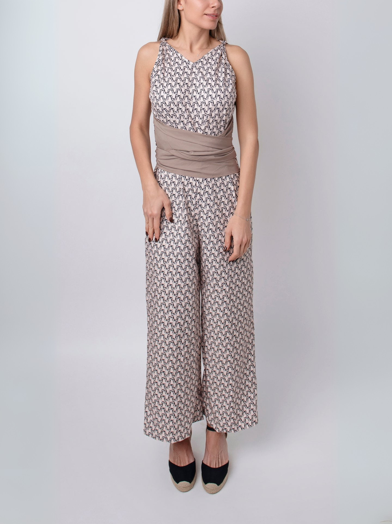 Milou | Mouwloze Jumpsuit met ronde hals