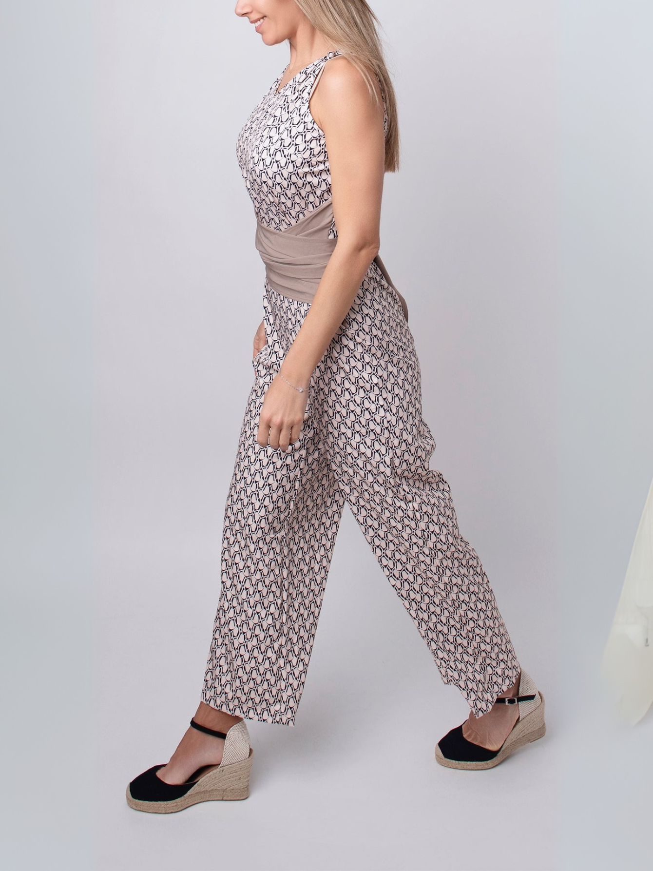 Milou | Mouwloze Jumpsuit met ronde hals