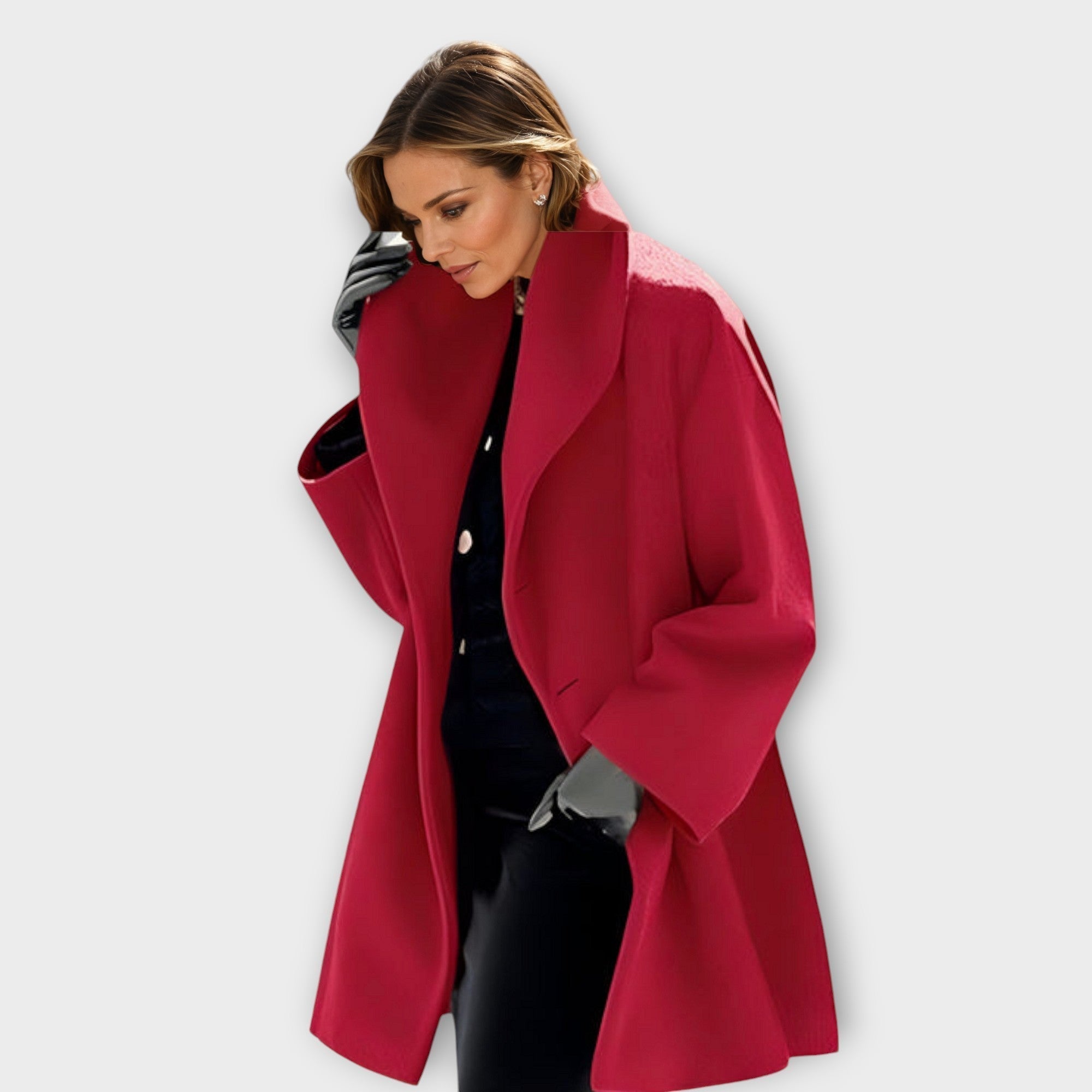 Emy | Premium Winddichte Wollen Mantel